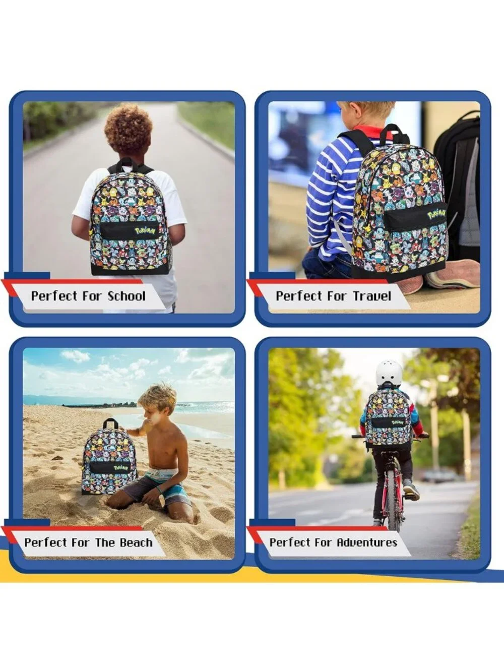 Colorful Anime Backpack for Kids & Teens, Perfect for School, Sports & Travel